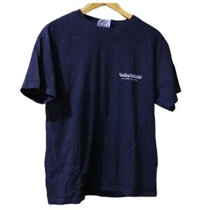 US Basics Black Helsinki Vodka Advertising Short Sleeve Tshirt Medium